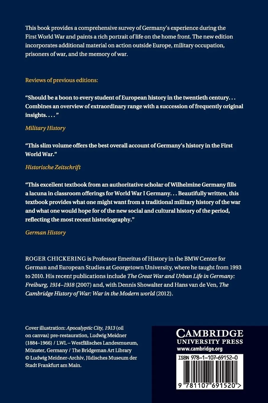 Rückseite: 9781107691520 | Imperial Germany and the Great War, 1914-1918 | Roger Chickering
