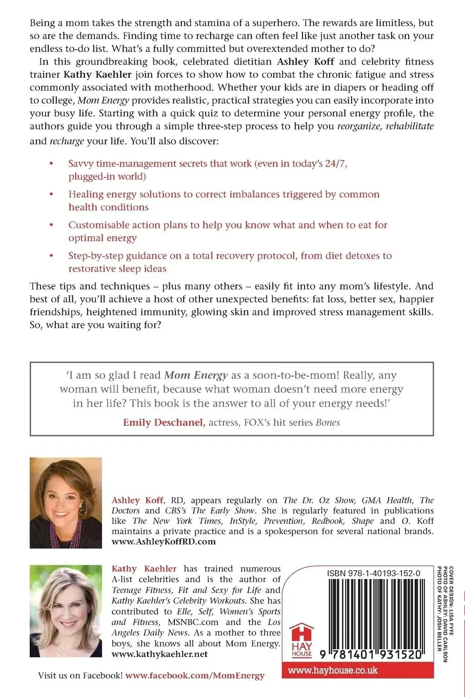 Rückseite: 9781401931520 | Mom Energy: A Simple Plan to Live Fully Charged | Ashley Koff (u. a.)