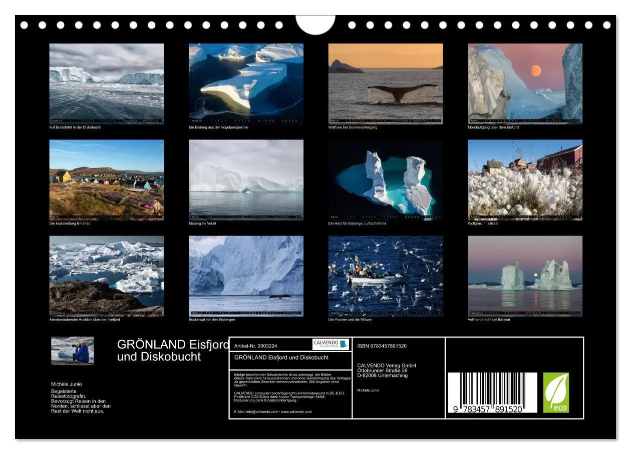 Bild: 9783457891520 | GRÖNLAND Eisfjord und Diskobucht (Wandkalender 2026 DIN A4 quer),...