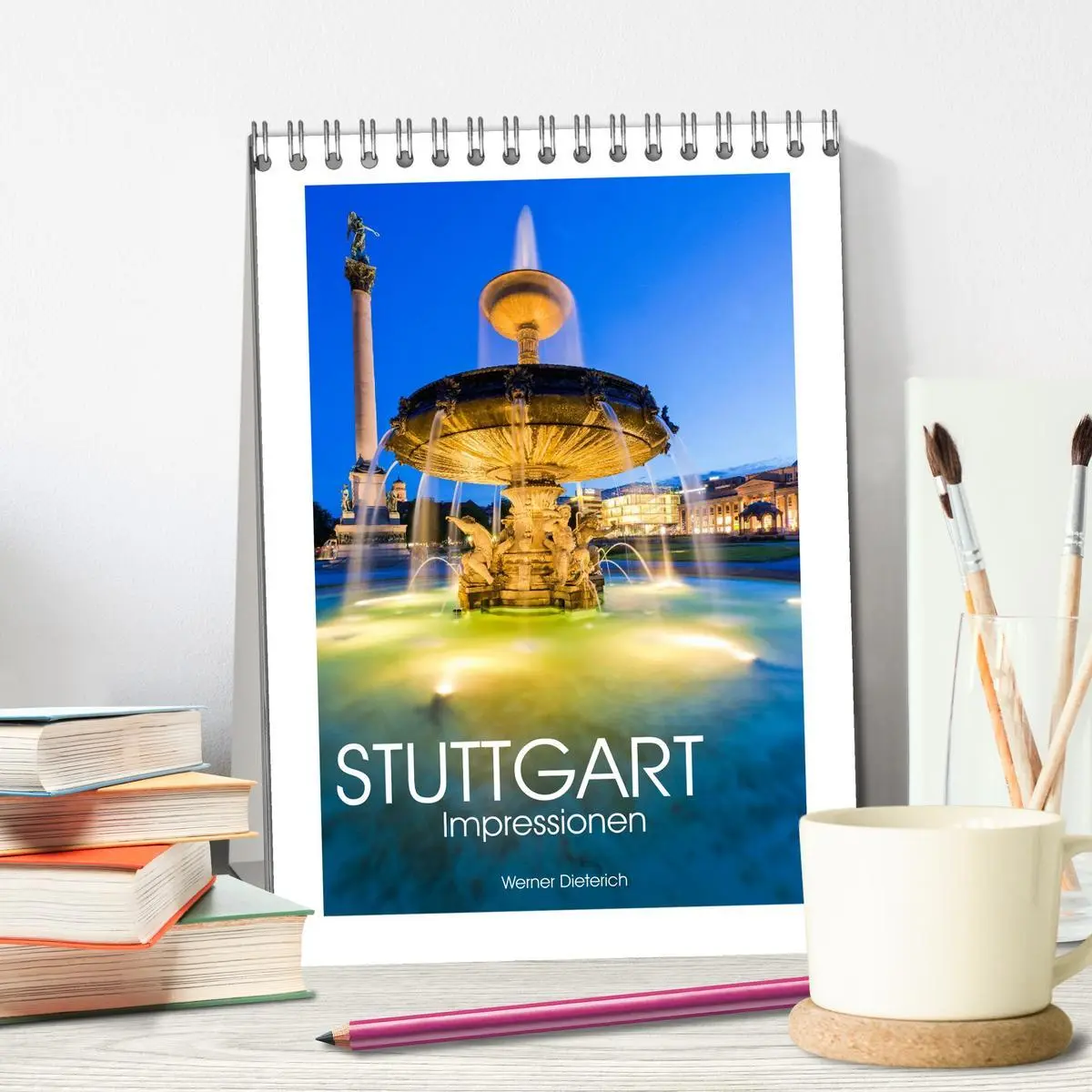 Bild: 9783516431520 | STUTTGART Impressionen (Tischkalender 2026 DIN A5 hoch), CALVENDO...