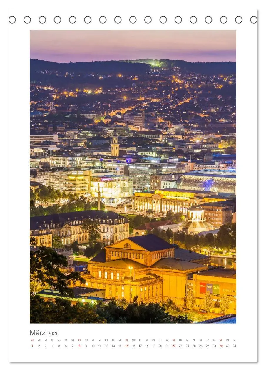 Bild: 9783516431520 | STUTTGART Impressionen (Tischkalender 2026 DIN A5 hoch), CALVENDO...
