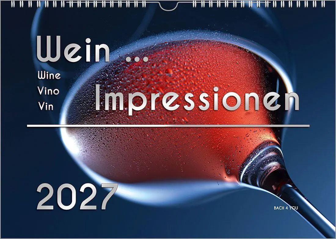 Cover: 9783969031520 | Der Weinkalender 2027, DIN A3 - ein Fotokalender | Peter Bach Jr.