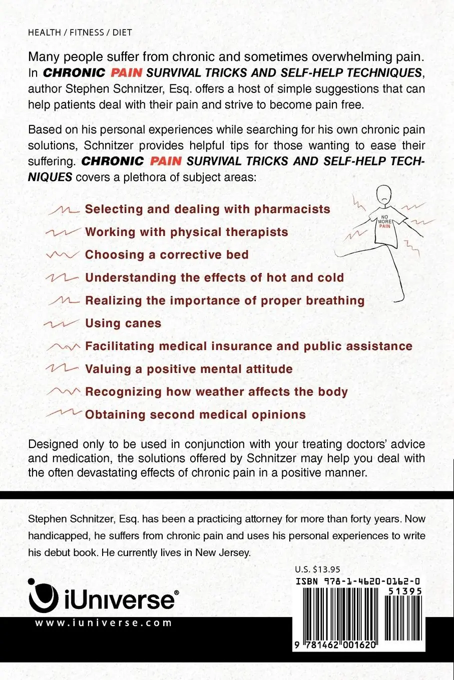 Rückseite: 9781462001620 | Chronic Pain Survival Tricks and Self-Help Techniques | Esq. | Buch