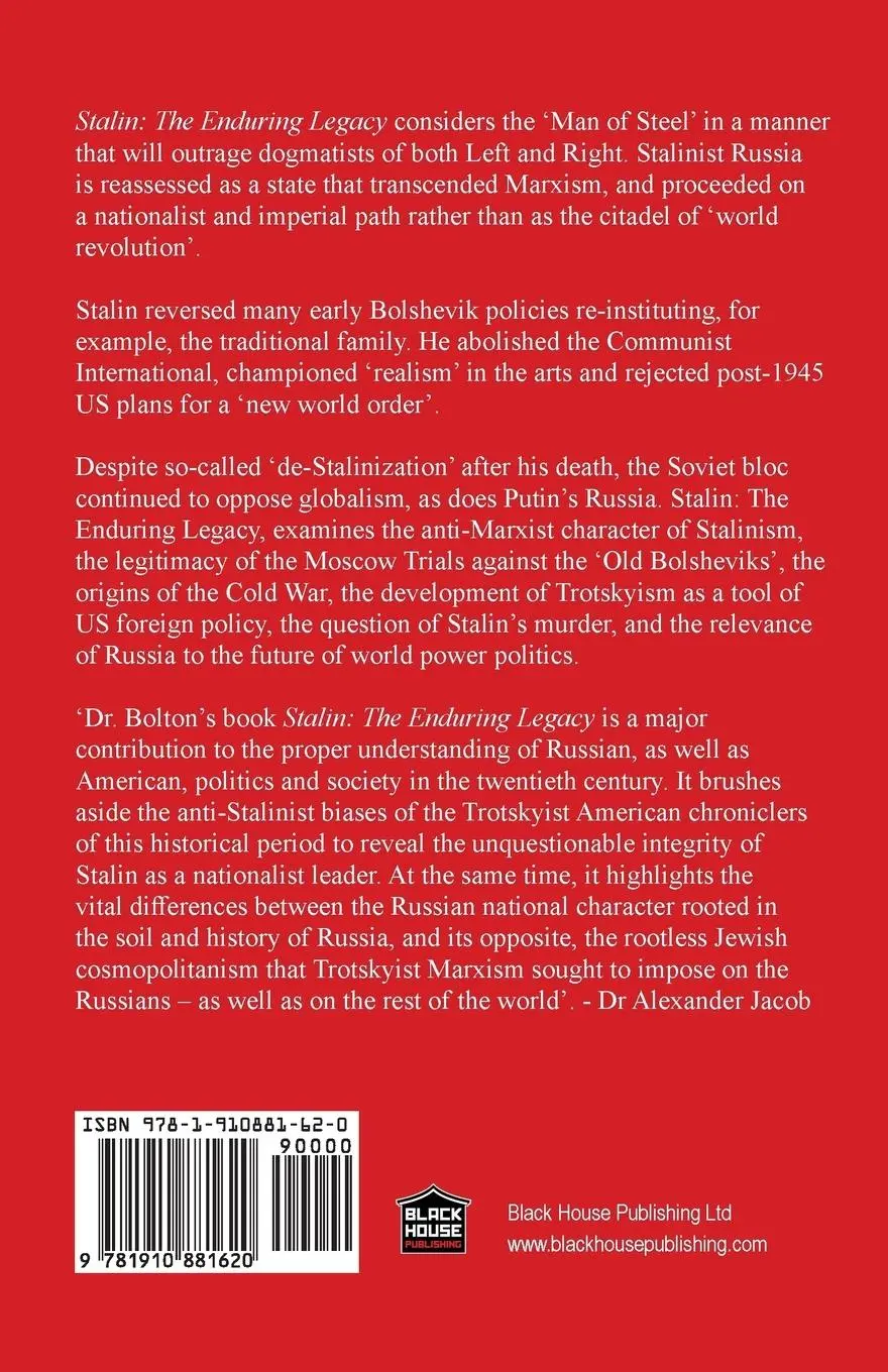 Rückseite: 9781910881620 | Stalin - The Enduring Legacy | Kerry Bolton | Taschenbuch | Englisch