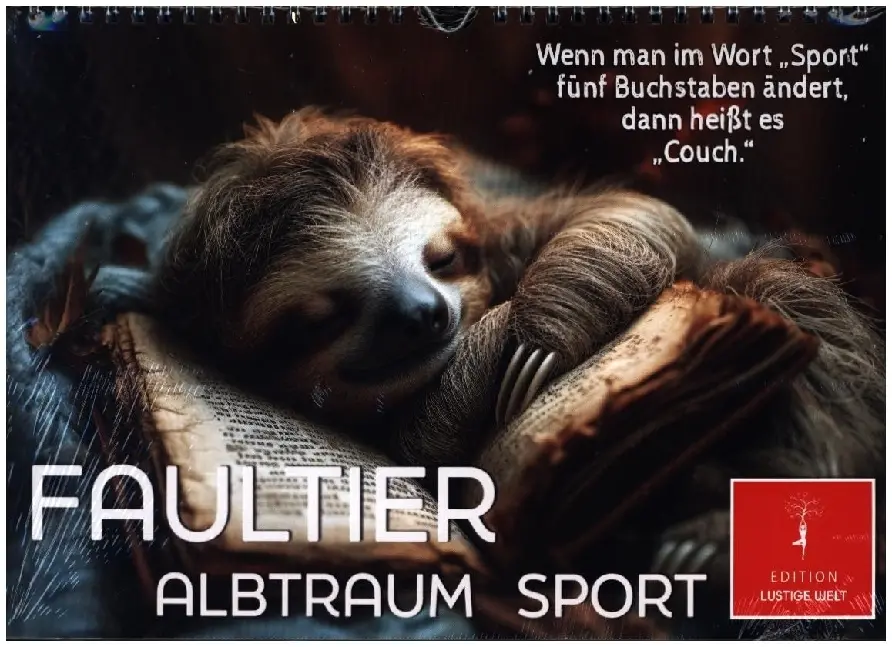 Cover: 9783383771620 | Faultier - Albtraum Sport (Wandkalender 2025 DIN A4 quer), CALVENDO...