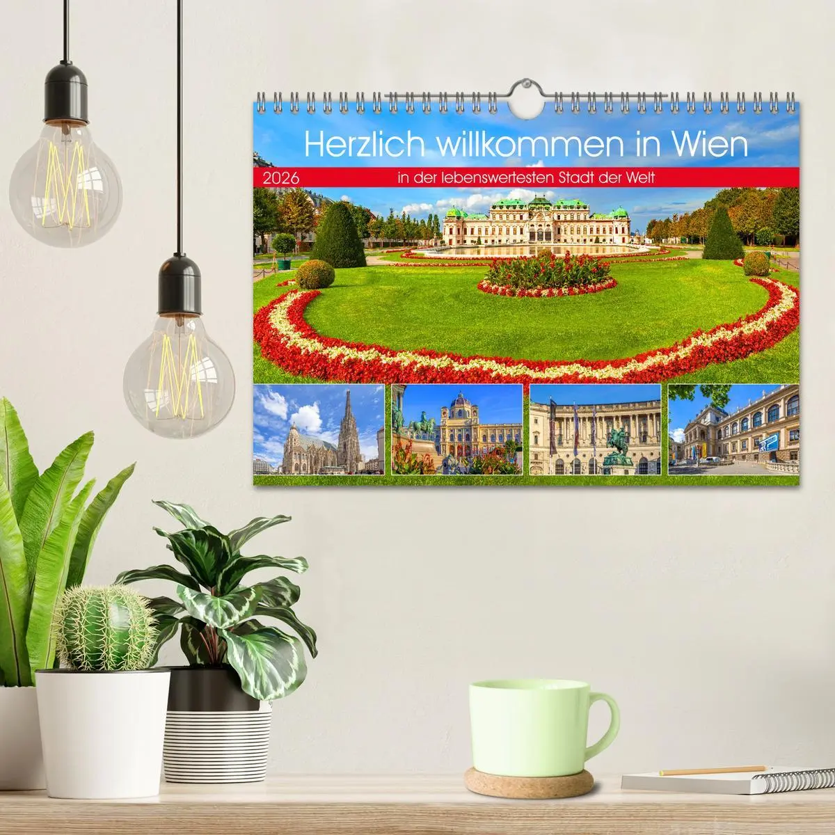 Bild: 9783457331620 | Herzlich willkommen in Wien (Wandkalender 2026 DIN A4 quer),...