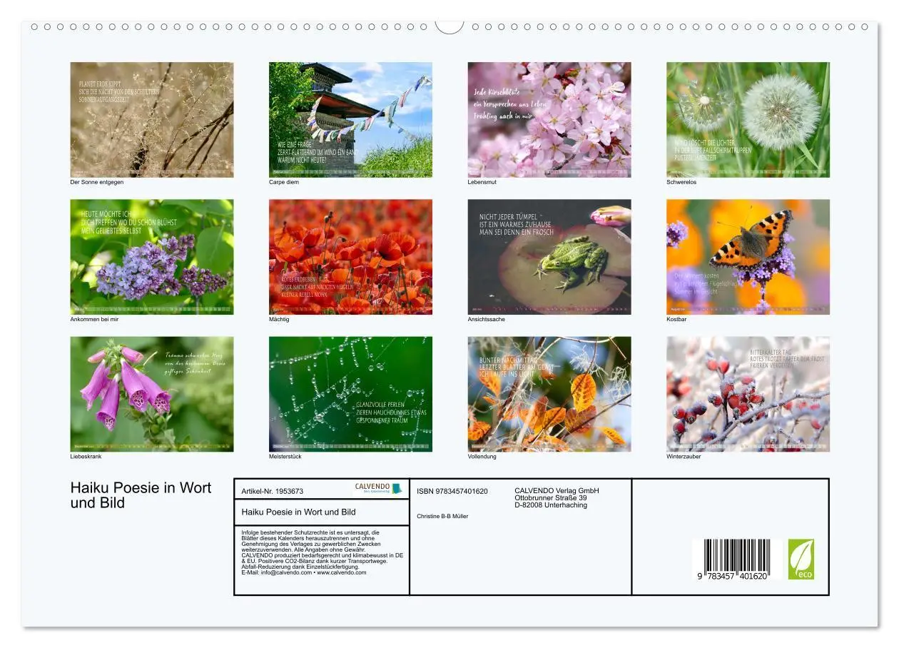 Bild: 9783457401620 | Haiku Poesie in Wort und Bild (hochwertiger Premium Wandkalender...