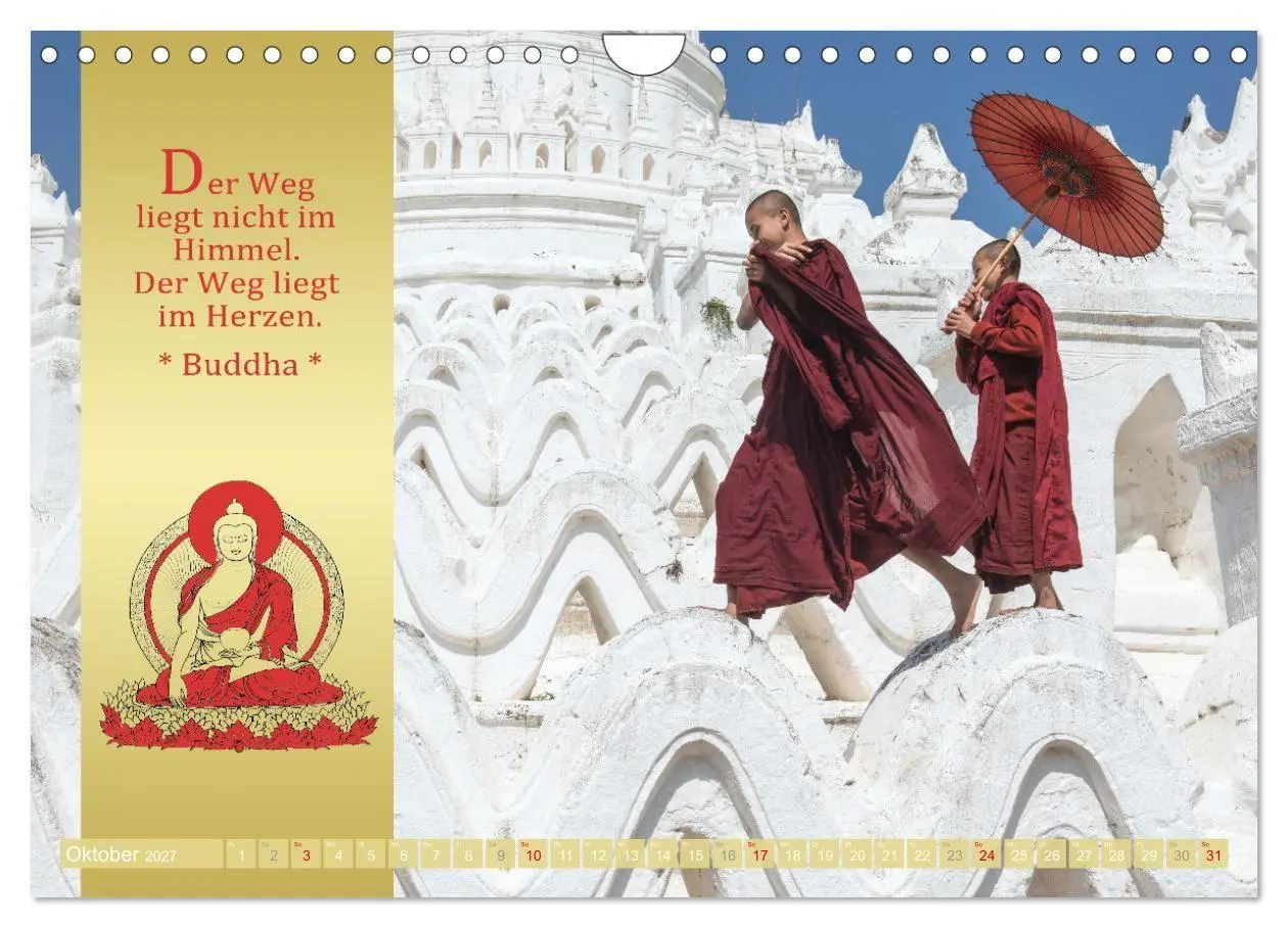 Bild: 9783569511620 | BUDDHAS WORTE - Buddhistische Weisheiten (Wandkalender 2027 DIN A4...