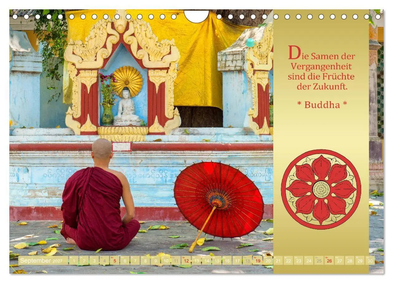 Bild: 9783569511620 | BUDDHAS WORTE - Buddhistische Weisheiten (Wandkalender 2027 DIN A4...