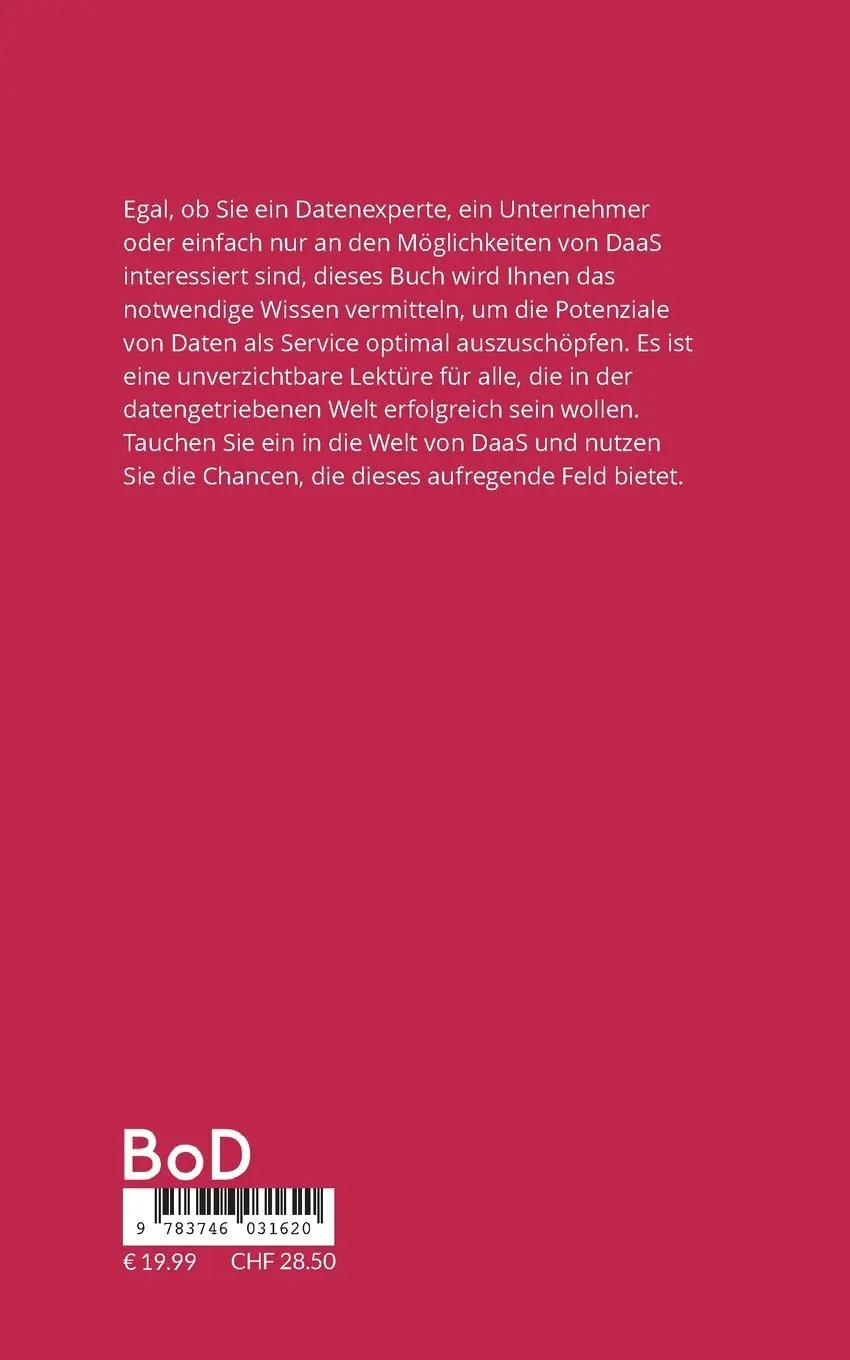 Rückseite: 9783746031620 | Daten als Service (DaaS) | Marco Forestier | Taschenbuch | Paperback