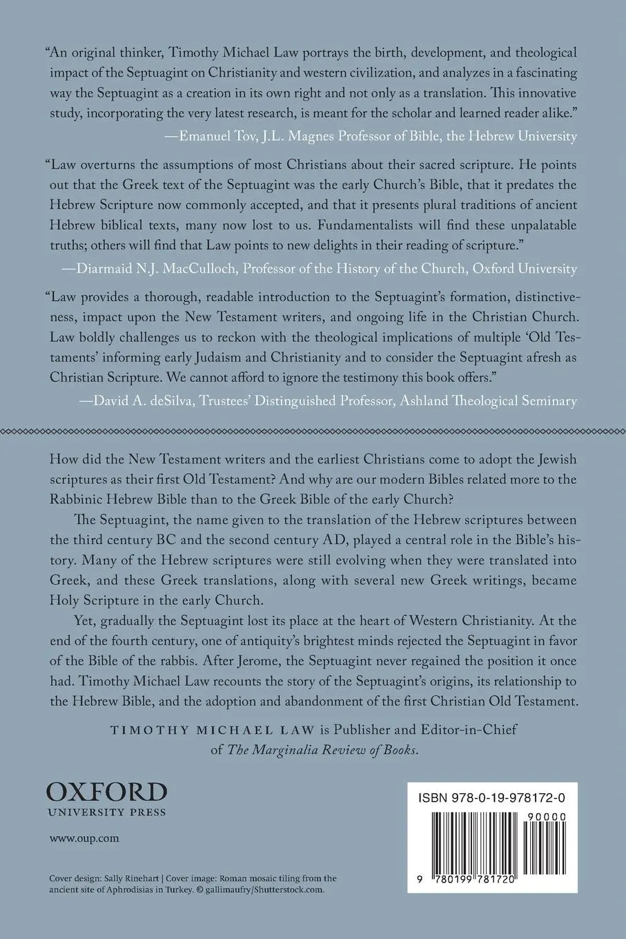 Rückseite: 9780199781720 | When God Spoke Greek | Timothy Michael Law | Taschenbuch | Englisch