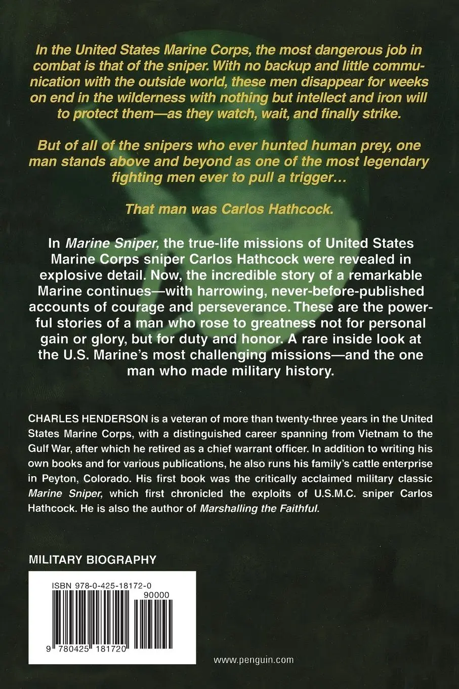 Rückseite: 9780425181720 | Silent Warrior | The Marine Sniper's Vietnam Story Continues | Buch