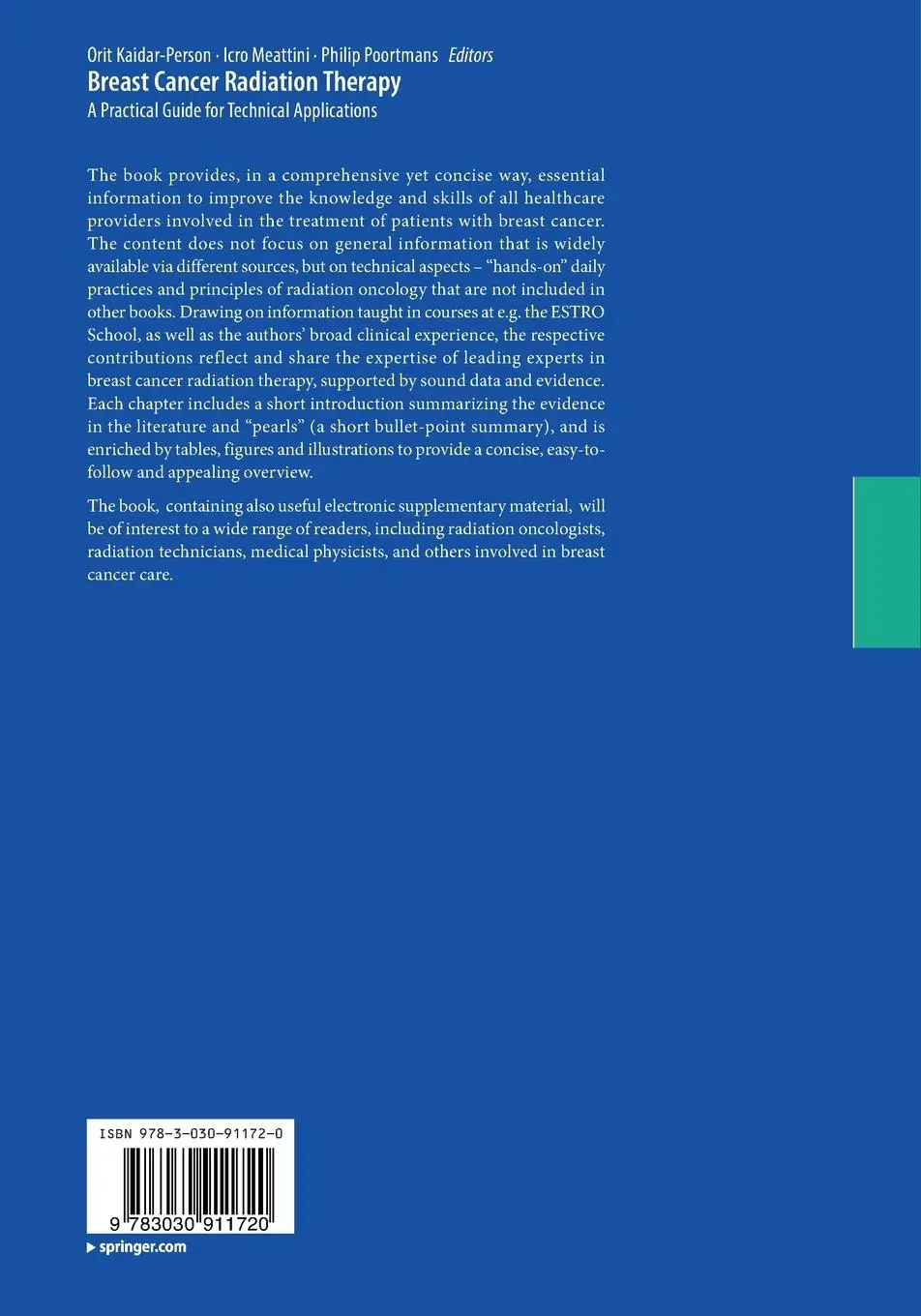 Rückseite: 9783030911720 | Breast Cancer Radiation Therapy | Orit Kaidar-Person (u. a.) | Buch