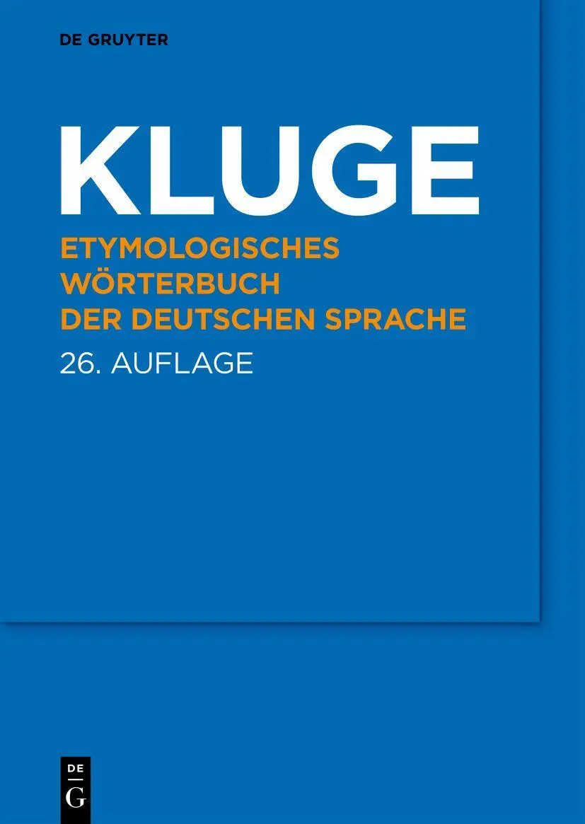 Cover: 9783110651720 | Etymologisches Wörterbuch der deutschen Sprache | Friedrich Kluge