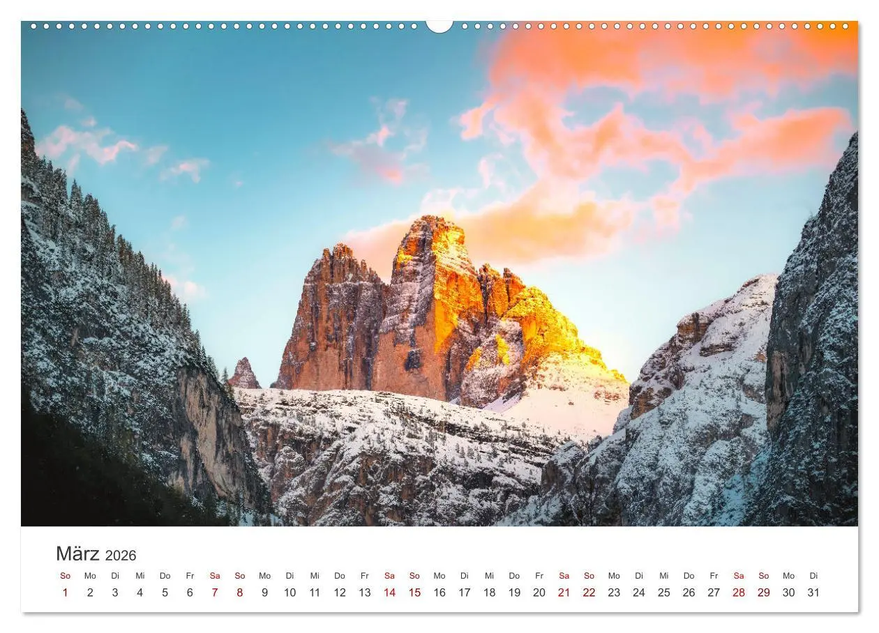 Bild: 9783457561720 | Dolomiten - Die wunderschönen Südalpen in Italien. (Wandkalender...