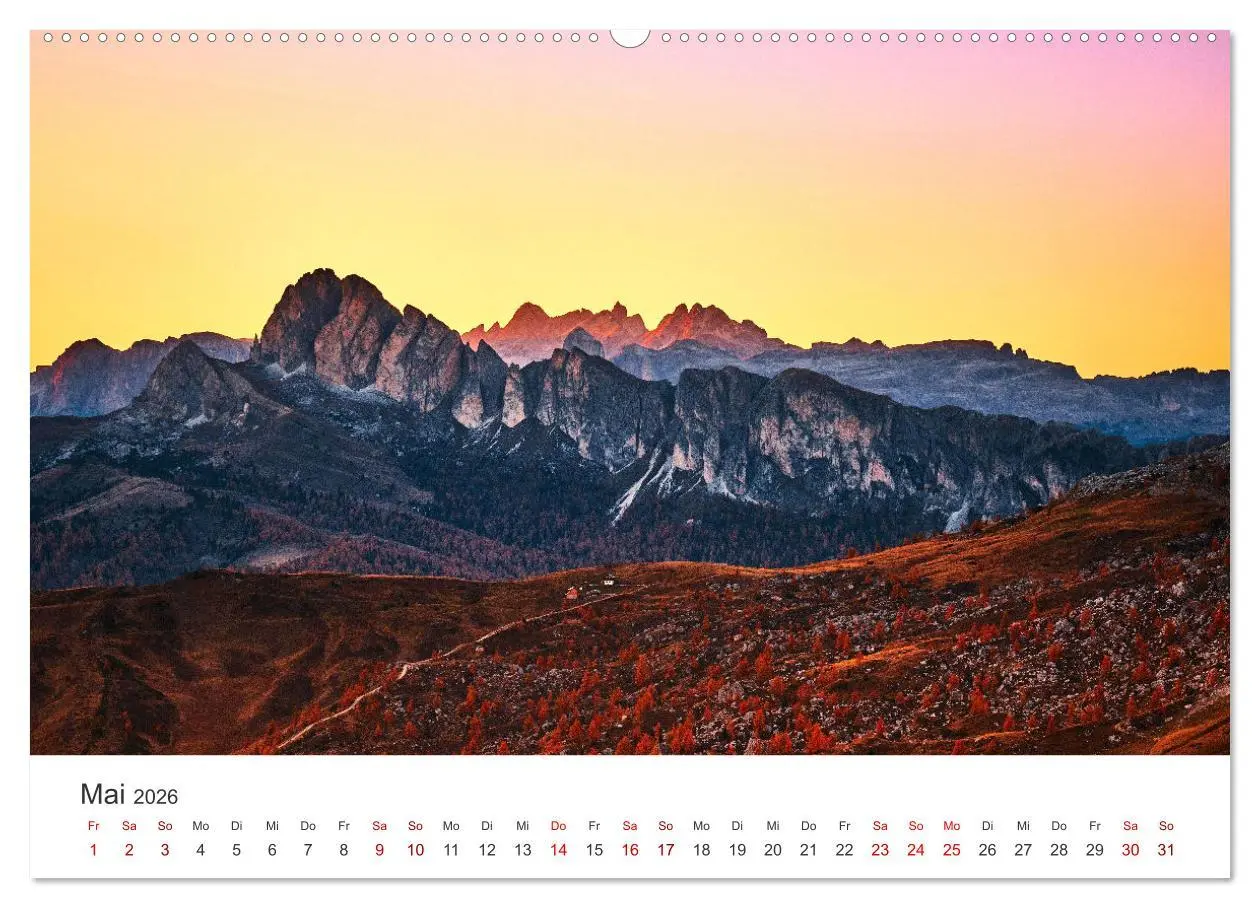Bild: 9783457561720 | Dolomiten - Die wunderschönen Südalpen in Italien. (Wandkalender...