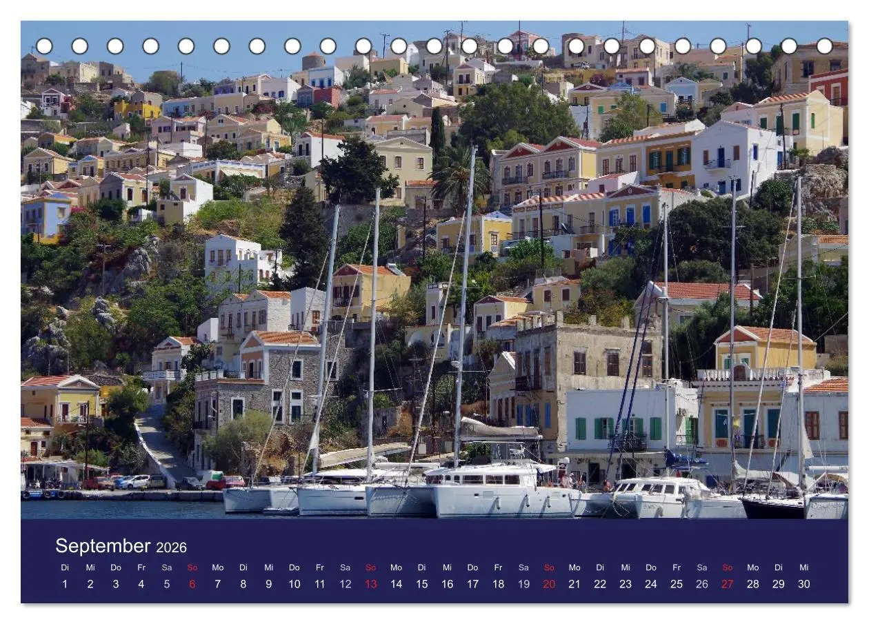 Bild: 9783516101720 | Rhodos mit Lindos und Symi (Tischkalender 2026 DIN A5 quer),...