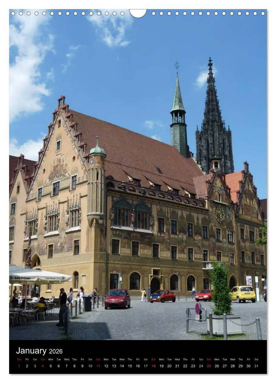 Bild: 9783516581720 | Ulm, City on the River Danube / UK-Version (Wall Calendar 2026 DIN...