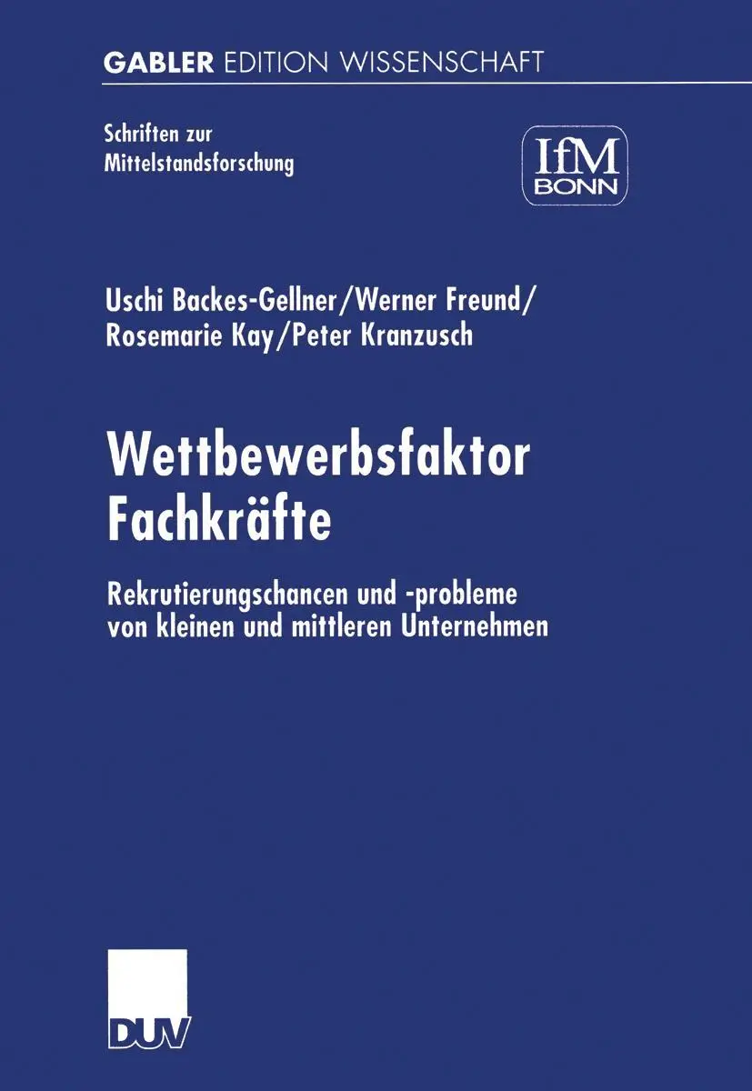 Cover: 9783824471720 | Wettbewerbsfaktor Fachkräfte | Uschi Backes-Gellner (u. a.) | Buch