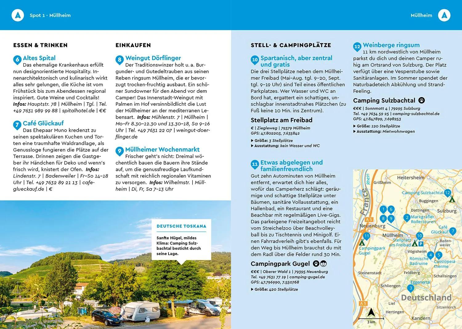 Bild: 9783829731720 | MARCO POLO Camper Guide Baden-Württemberg &amp; Pfalz | Florian Wachsmann