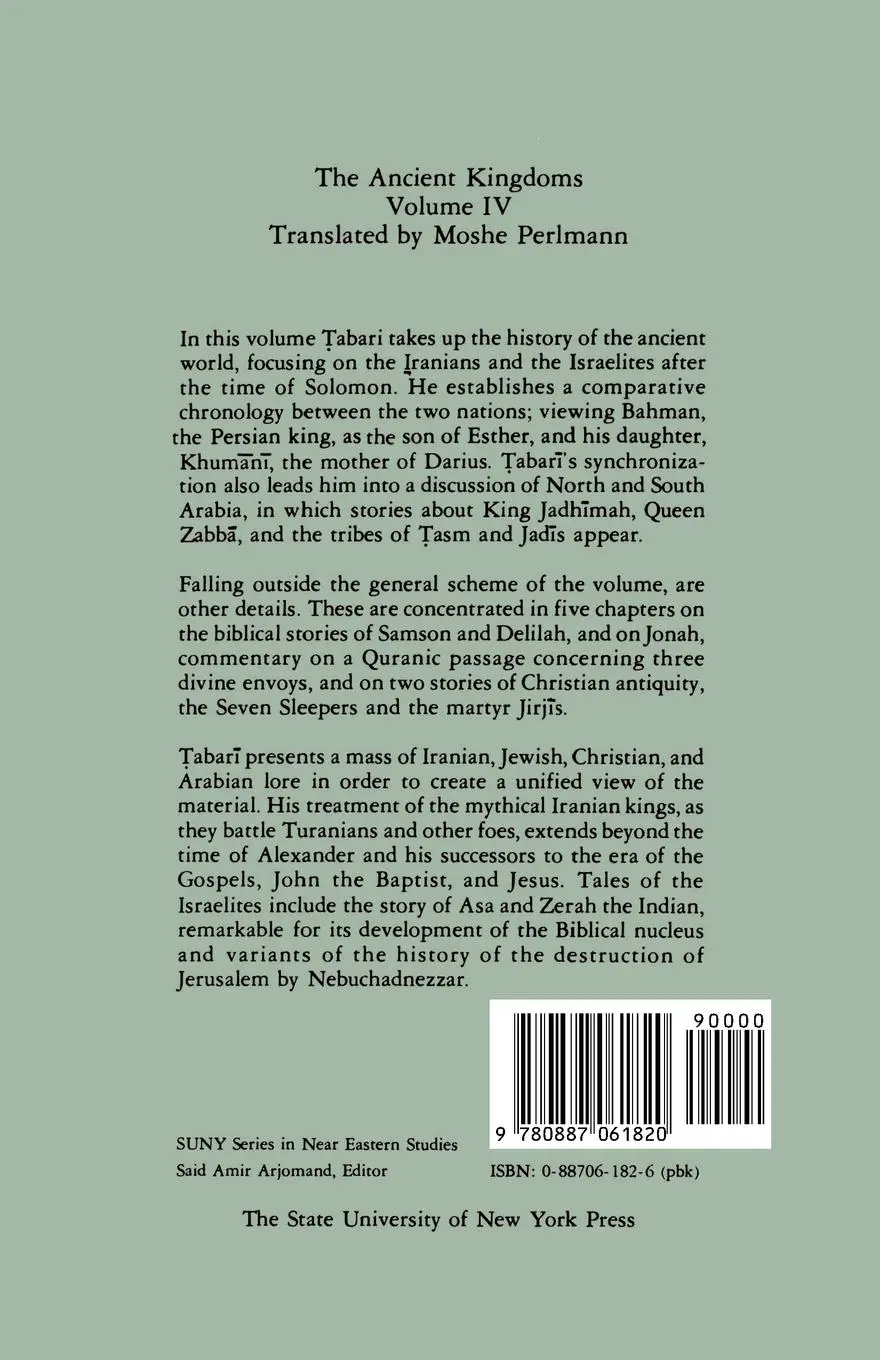 Rückseite: 9780887061820 | The History of al-¿abar¿ Vol. 4 | The Ancient Kingdoms | Taschenbuch