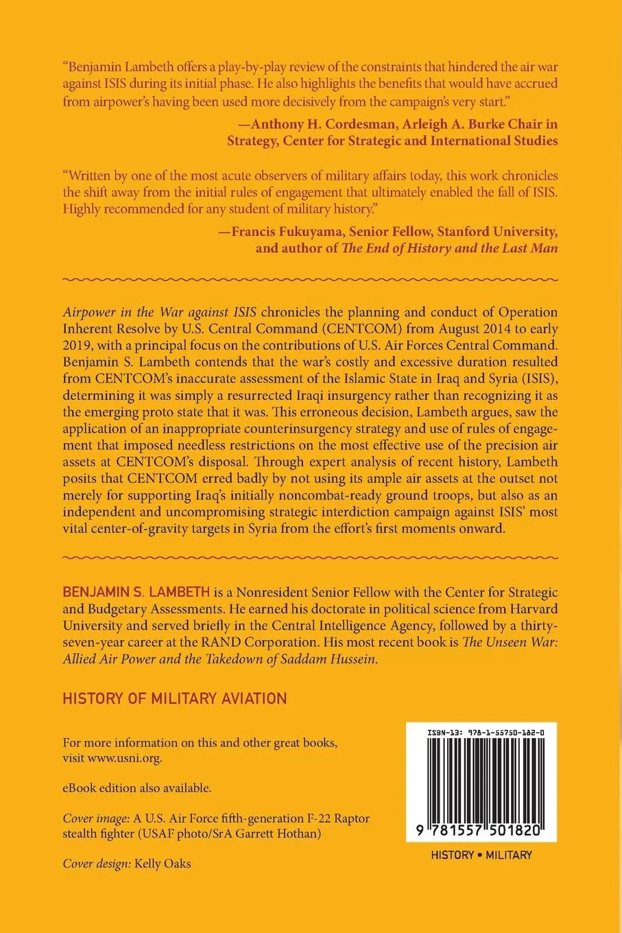 Rückseite: 9781557501820 | Airpower in the War against ISIS | Benjamin S. Lambeth | Taschenbuch
