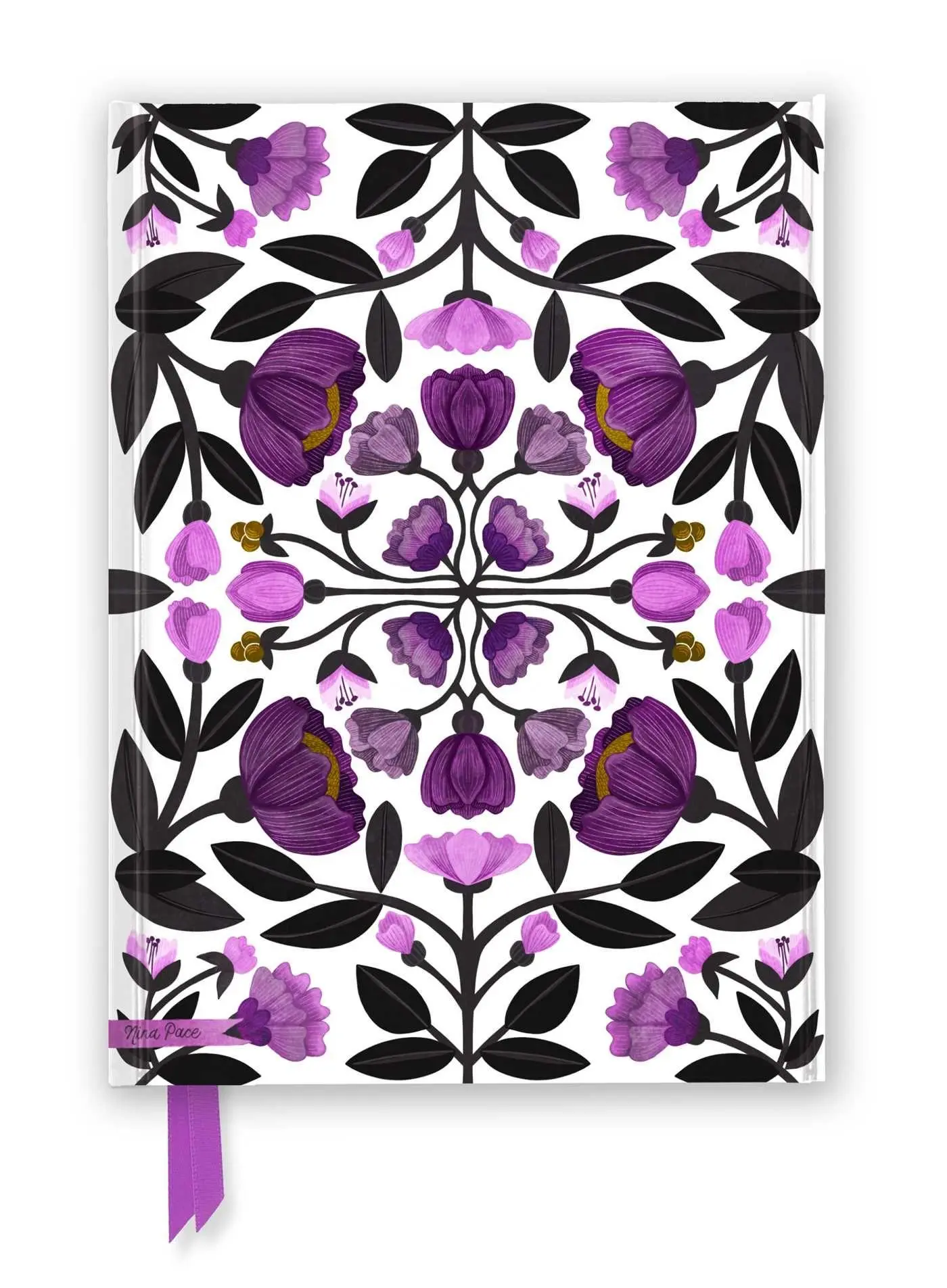 Cover: 9781835621820 | Nina Pace: Purple Flowers (Foiled Journal) | Flame Tree Publishing