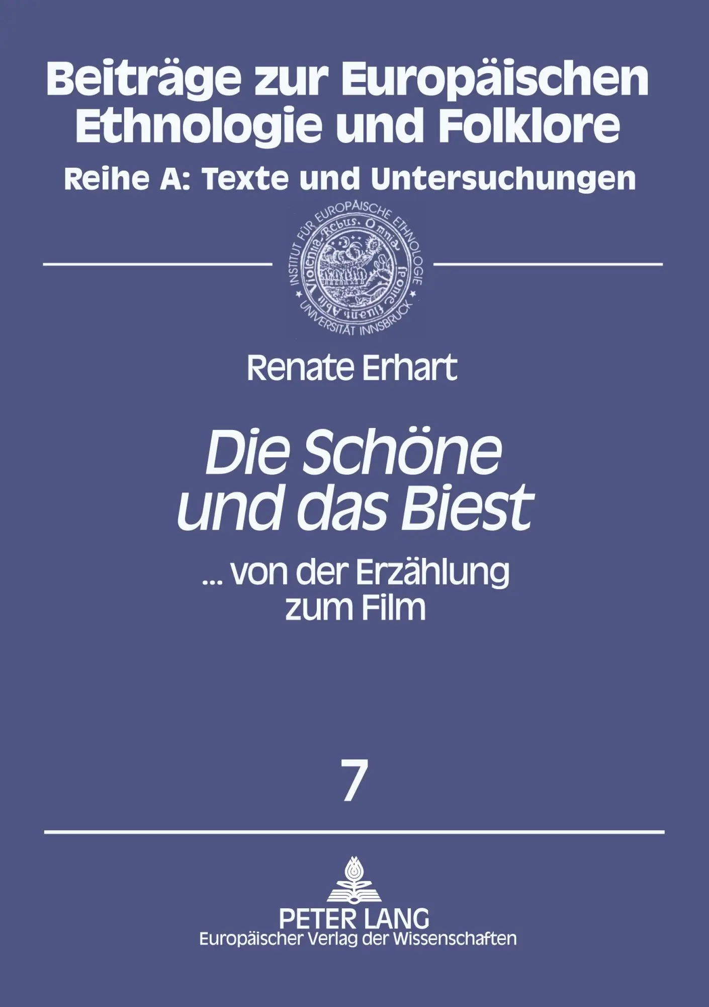 Cover: 9783631551820 | 'Die Schöne und das Biest' | ... von der Erzählung zum Film | Erhart