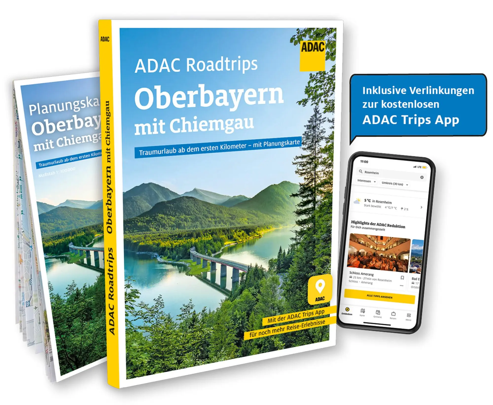 Cover: 9783986451820 | ADAC Roadtrips - Oberbayern mit Chiemgau | Mela Hipp | Taschenbuch