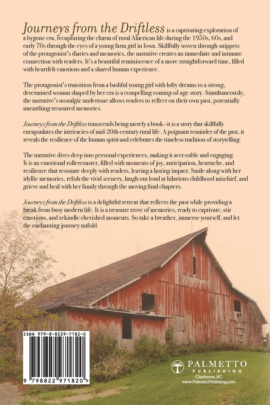 Rückseite: 9798822971820 | Journeys from the Driftless | Growing Up on an Iowa Farm | Gregory