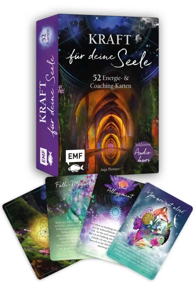 Cover: 4260478341920 | Kartenset: Kraft für deine Seele | Anja Plattner | Box | 52 S. | 2023