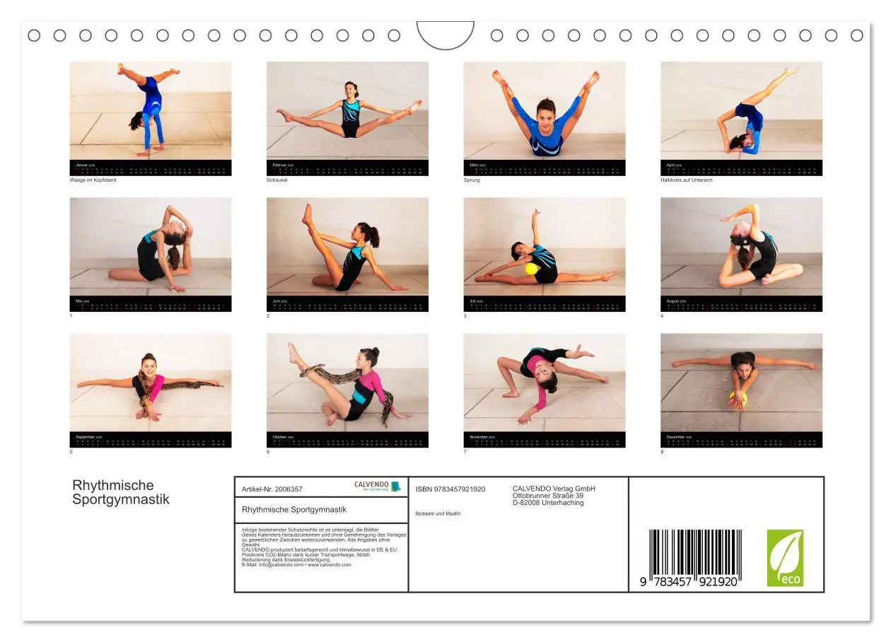 Bild: 9783457921920 | Rhythmische Sportgymnastik (Wandkalender 2026 DIN A4 quer),...