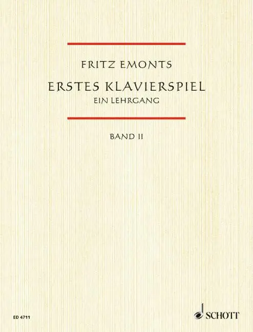 Cover: 9783795751920 | Erstes Klavierspiel II | Fritz Emonts | Broschüre | 48 S. | Deutsch