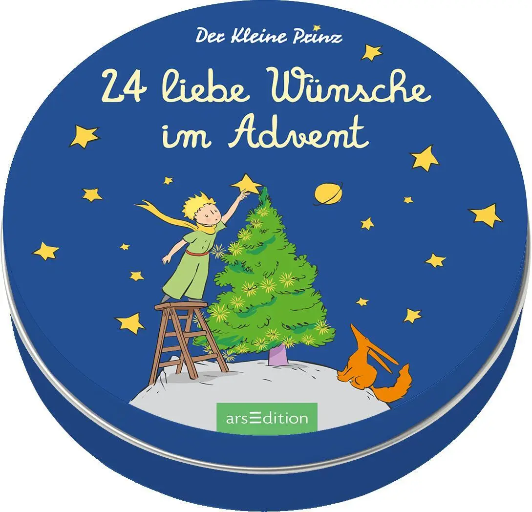 Cover: 9783845861920 | Adventskalender in der Dose. Der Kleine Prinz. 24 liebe Wünsche im...