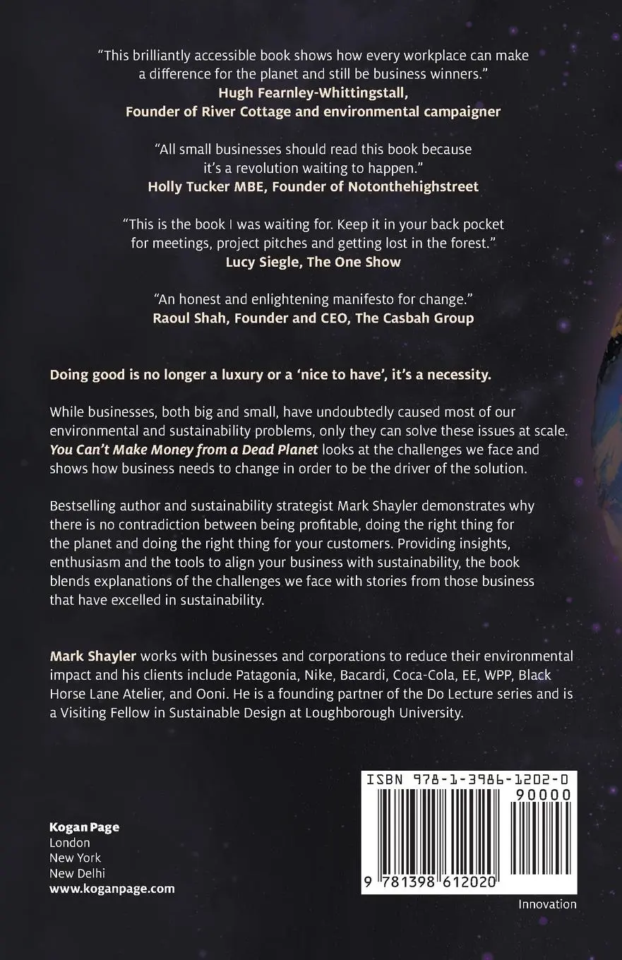 Rückseite: 9781398612020 | You Can't Make Money From a Dead Planet | Mark Shayler | Taschenbuch