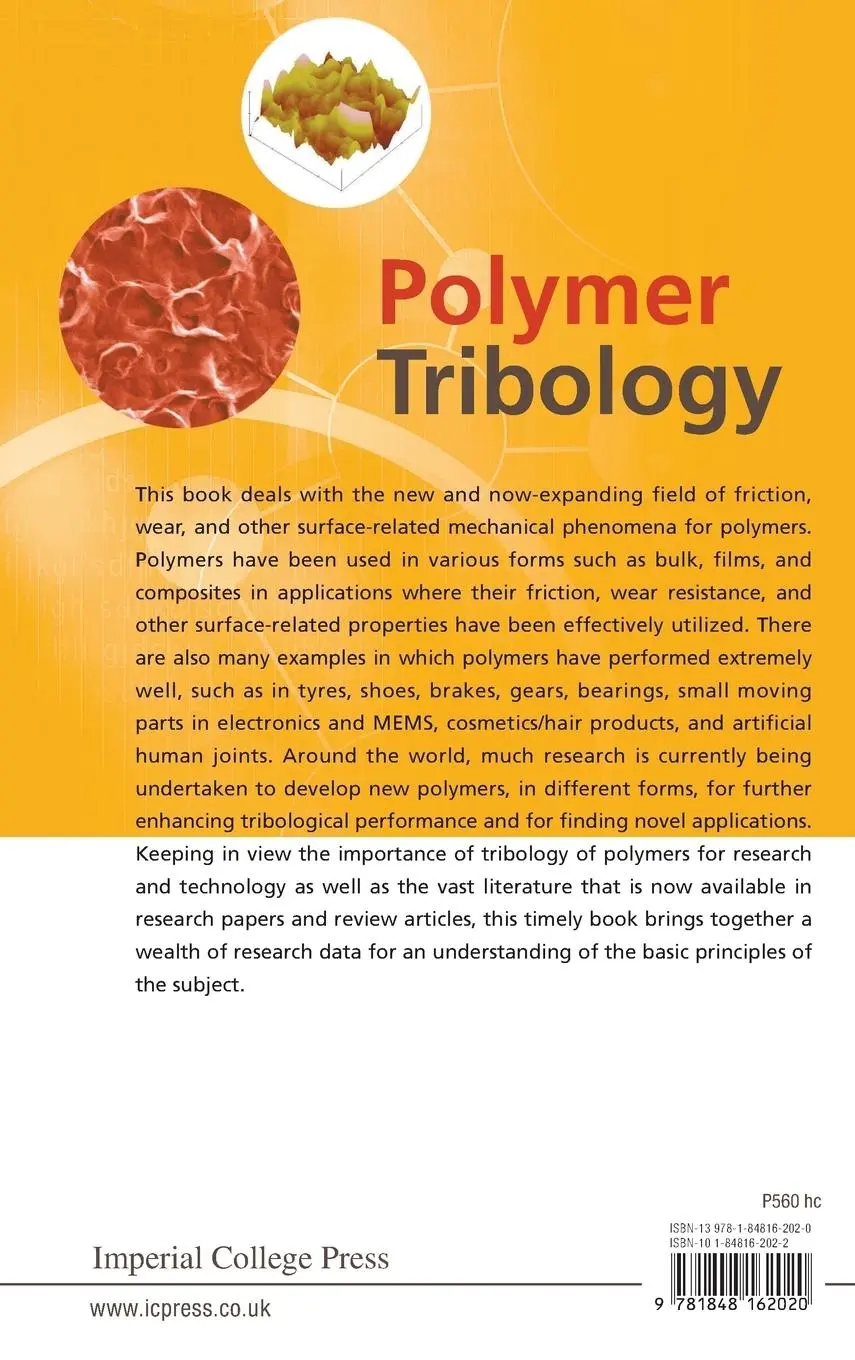 Rückseite: 9781848162020 | POLYMER TRIBOLOGY | Sujeet K Sinha &amp; Brian J Briscoe | Buch | Gebunden