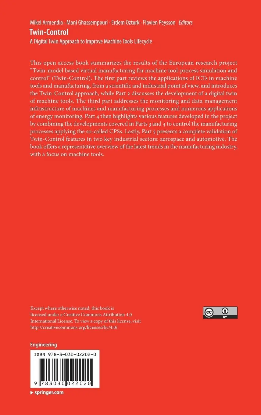 Rückseite: 9783030022020 | Twin-Control | Mikel Armendia (u. a.) | Buch | xvi | Englisch | 2019