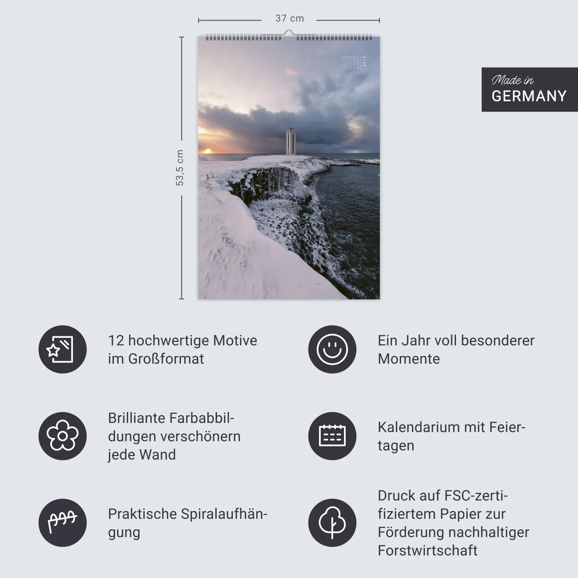 Bild: 9783756412020 | Scandinavian Dreams Posterkalender 2026 | Marcel Weber | Kalender