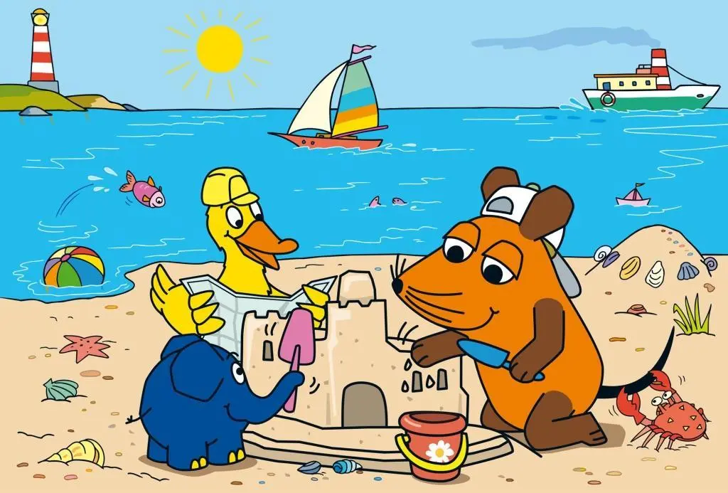 Bild: 4001504562120 | Die Maus: Gute Freunde. 3 x 24 Teile Puzzle | Spiel | 56212 | Deutsch