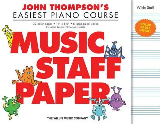 Cover: 9781495002120 | John Thompson's Easiest Piano Course - Music Staff Paper | Thompson