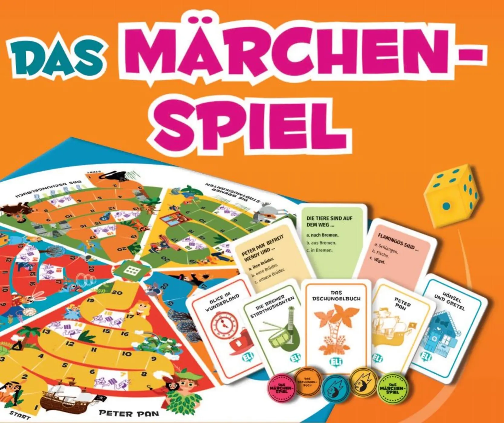 Cover: 9783125152120 | Das Märchenspiel. 132 Karten, Spielbrett, Spielfiguren und -marken,...