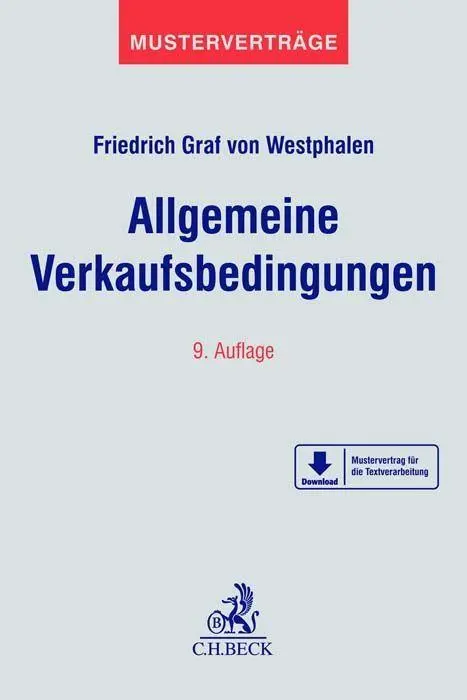 Cover: 9783406792120 | Allgemeine Verkaufsbedingungen | Friedrich Graf von Westphalen | Buch