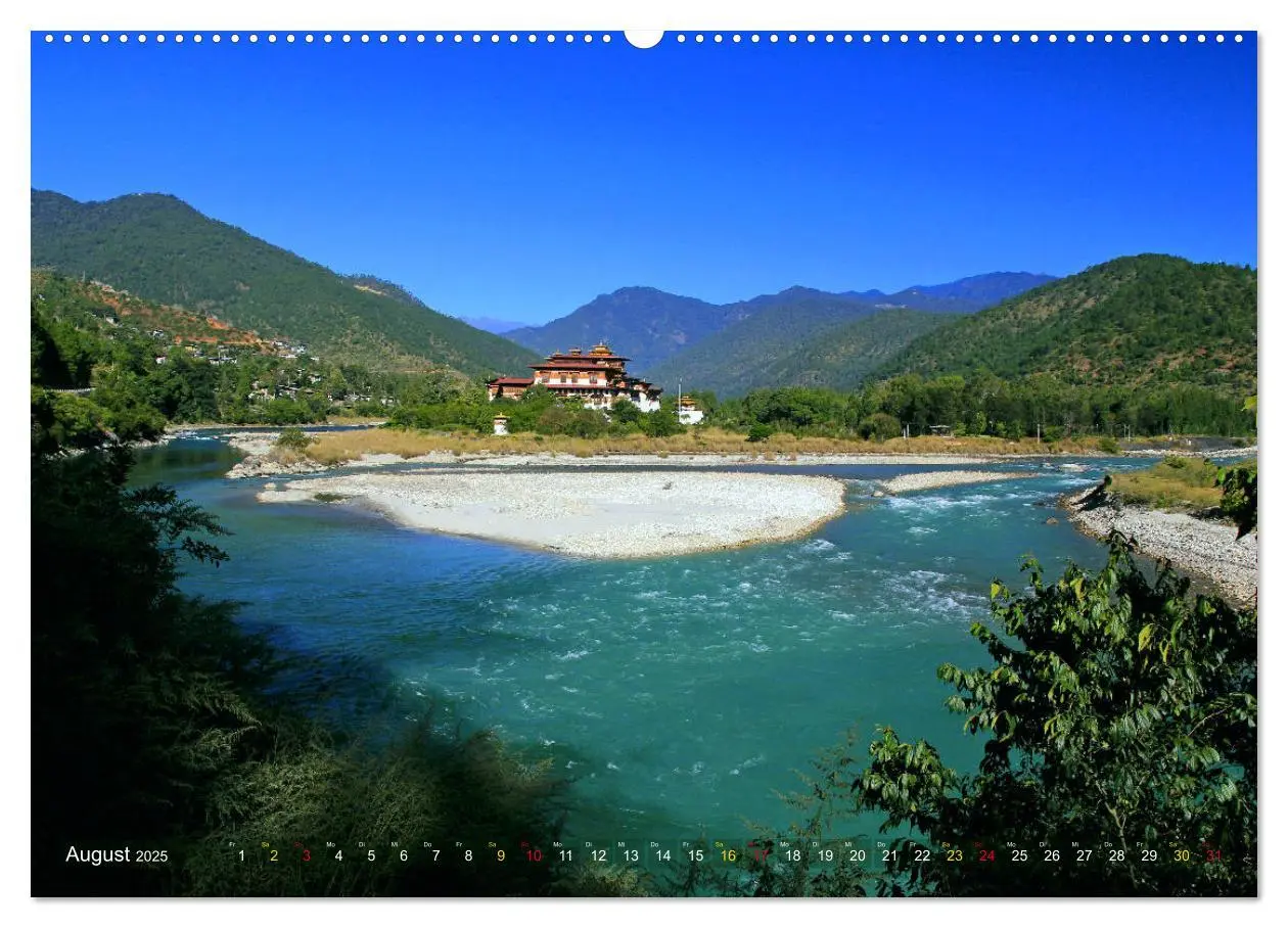 Bild: 9783435332120 | Königreich Bhutan - Juwel am Himalaya (Wandkalender 2025 DIN A2...