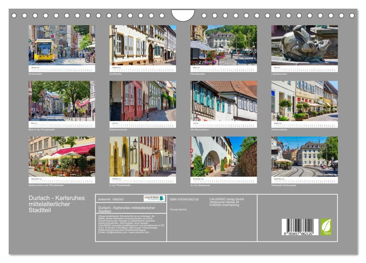 Bild: 9783457662120 | Durlach - Karlsruhes mittelalterlicher Stadtteil (Wandkalender 2026...