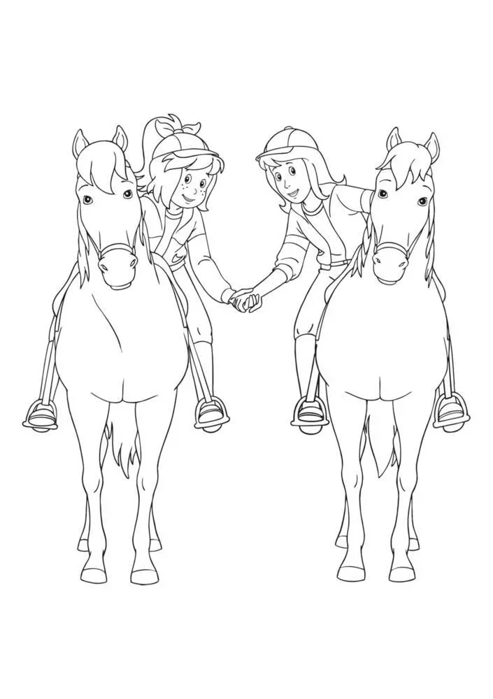 Bild: 9783845122120 | Bibi &amp; Tina | Malvorlagen für Jungen und Mädchen ab 4 Jahren | Buch