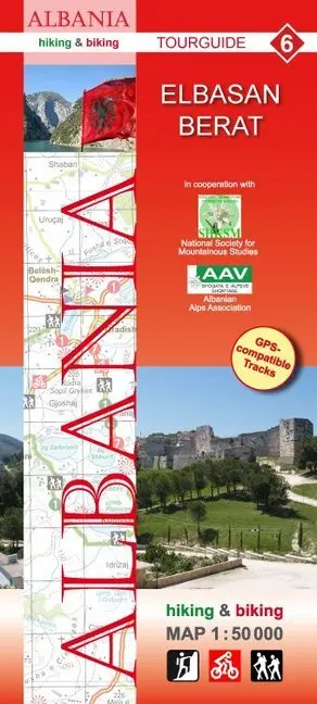 Cover: 9783943752120 | Albania hiking &amp; biking 1:50000 | Karte 6: Elbasan - Berat | GmbH