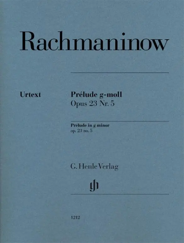 Cover: 9790201812120 | Prélude g-moll op. 23 Nr. 5 | Instrumentation: Piano solo | Buch