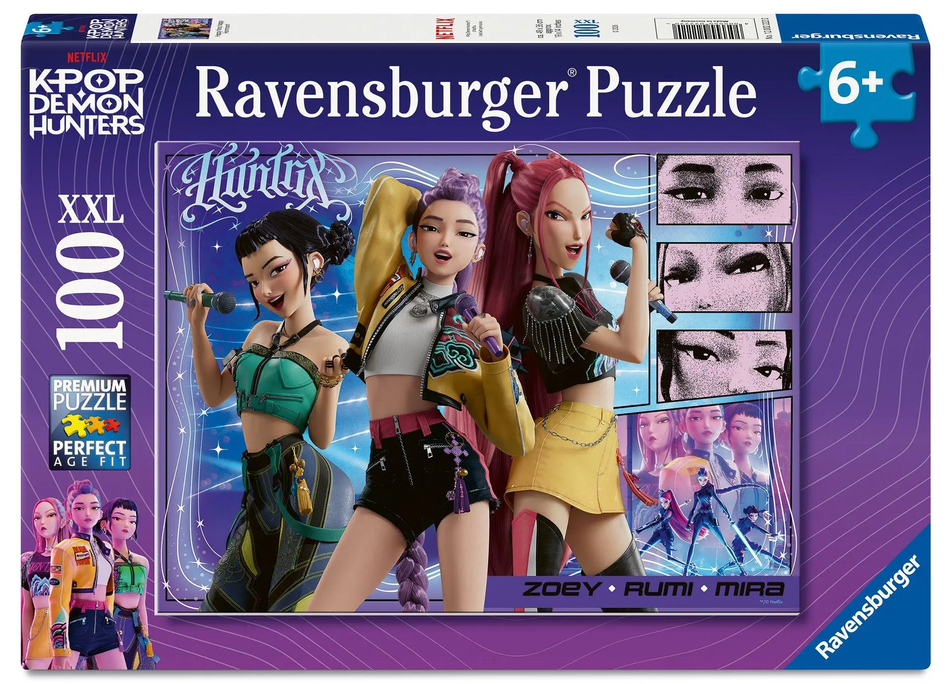 Cover: 4005555022220 | Kinderpuzzle 100 XXL Teile - KPop Demon Hunters - Happy fans, happy...