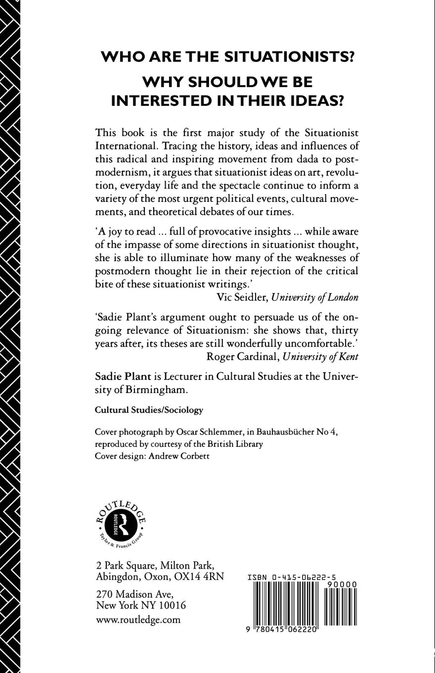 Rückseite: 9780415062220 | The Most Radical Gesture | Sadie Plant | Taschenbuch | Englisch | 1992