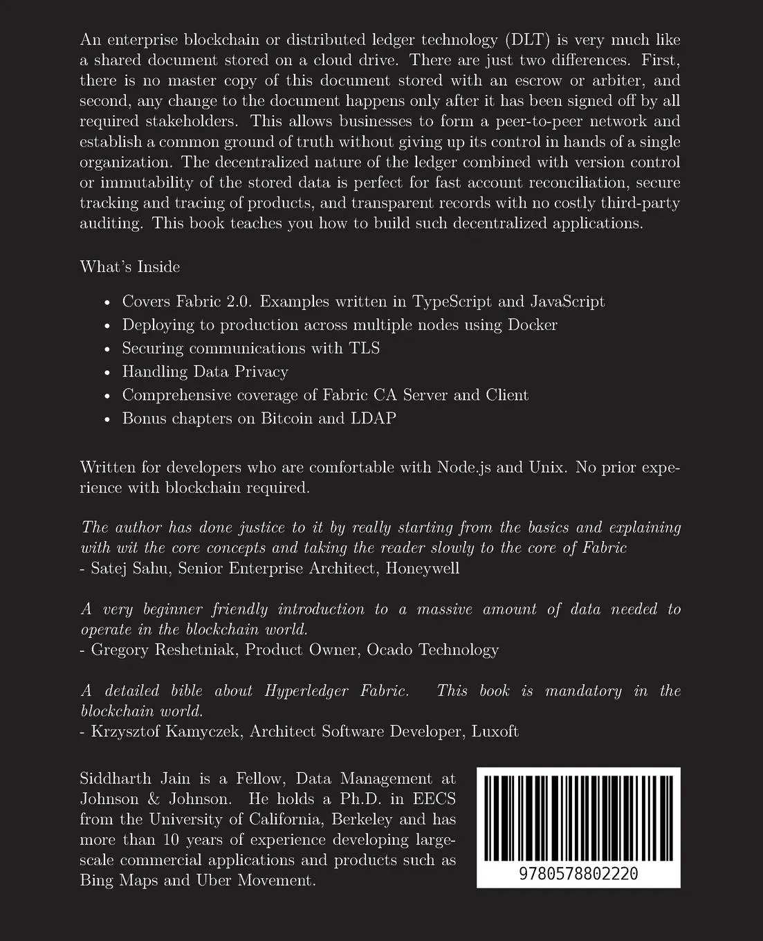 Rückseite: 9780578802220 | Programming Hyperledger Fabric | Siddharth Jain | Taschenbuch | 2020